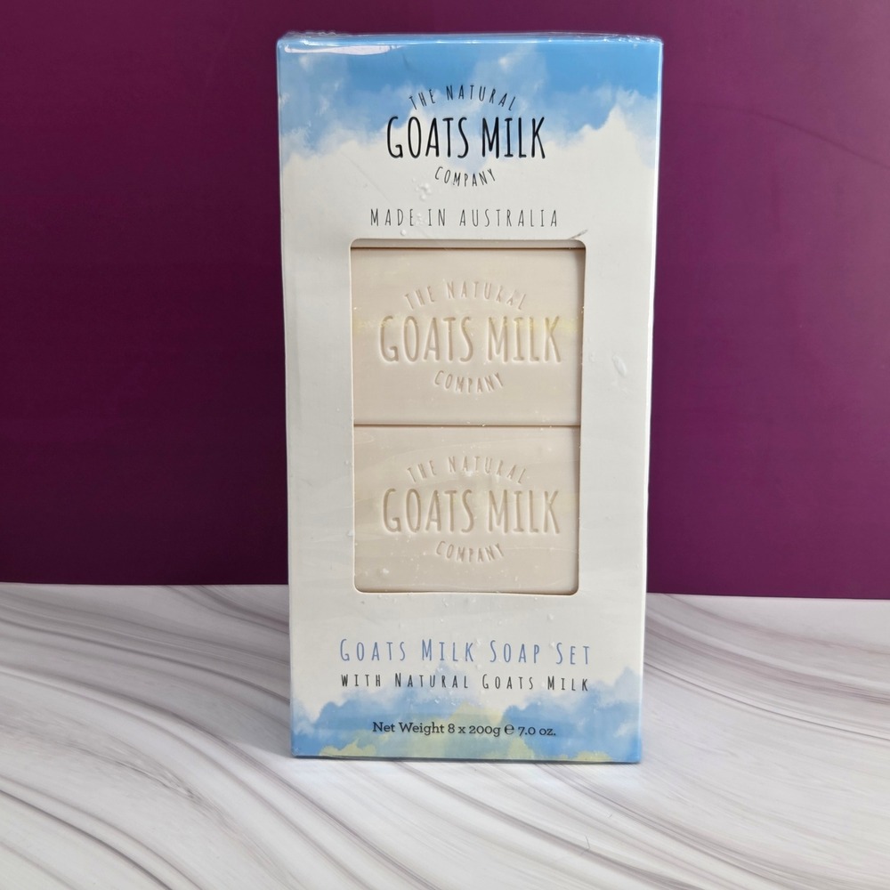 The Natural Goats Milk‎ Company Soap Set Unisex 8 Pack 200g Bars Australian Made